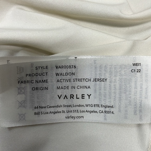 NWT Varley Waldon Racer Back Active Tank Shelf Bra Egret Cream M - Picture 11 of 14